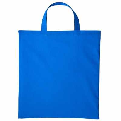 Shopper in cotone con manico corto Shopper in cotone con manico corto