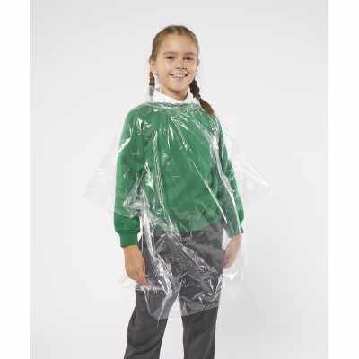 Poncho di emergenza in plastica con cappuccio per bambini