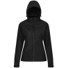 Giacca softshell traspirante con cappuccio da donna