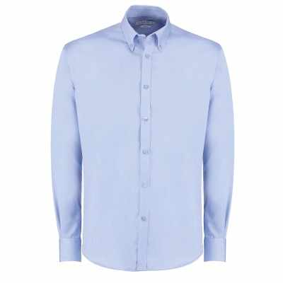 Camicia slim fit in twill Oxford non stiro a maniche lunghe (vestibilità attillata) - cod. RWKK139
