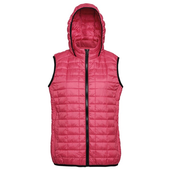 Gilet con cappuccio a nido d'ape da donna - cod. RWTS24F