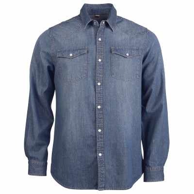 Camicia in denim a maniche lunghe da uomo - cod. RWKB519