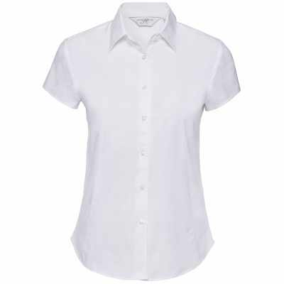 Camicia elasticizzata aderente a maniche corte da donna, facile da lavare - cod. RWJ947F