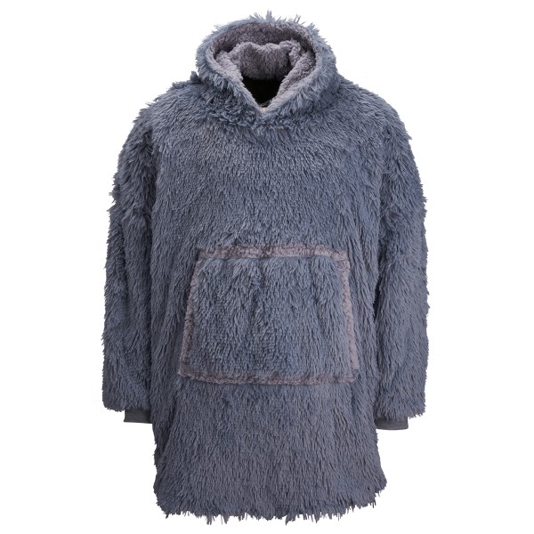 Felpa con cappuccio oversize e reversibile in sherpa shaggy The Ribbon - cod. RWRI001