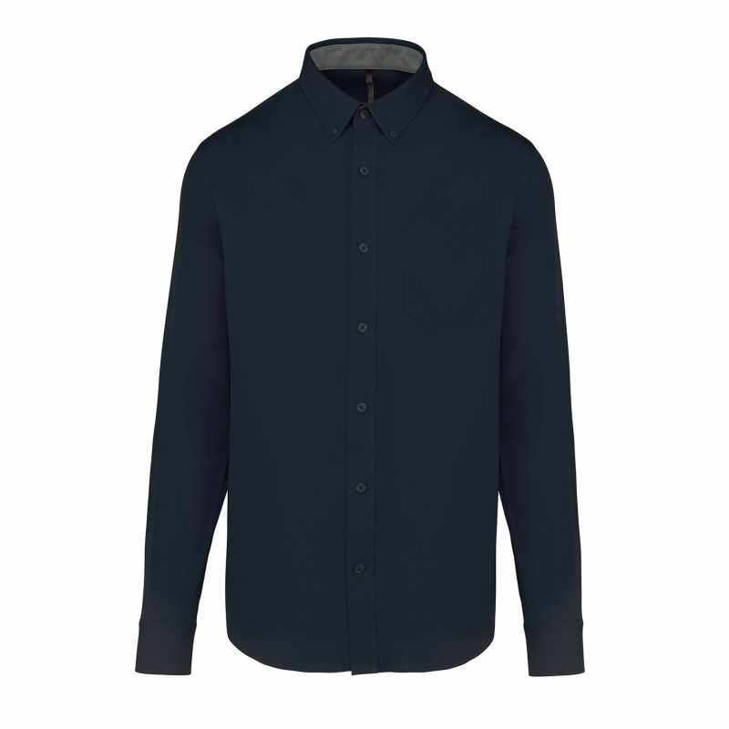 Camicia in cotone con scritte da uomo a maniche lunghe - cod. RWKB586