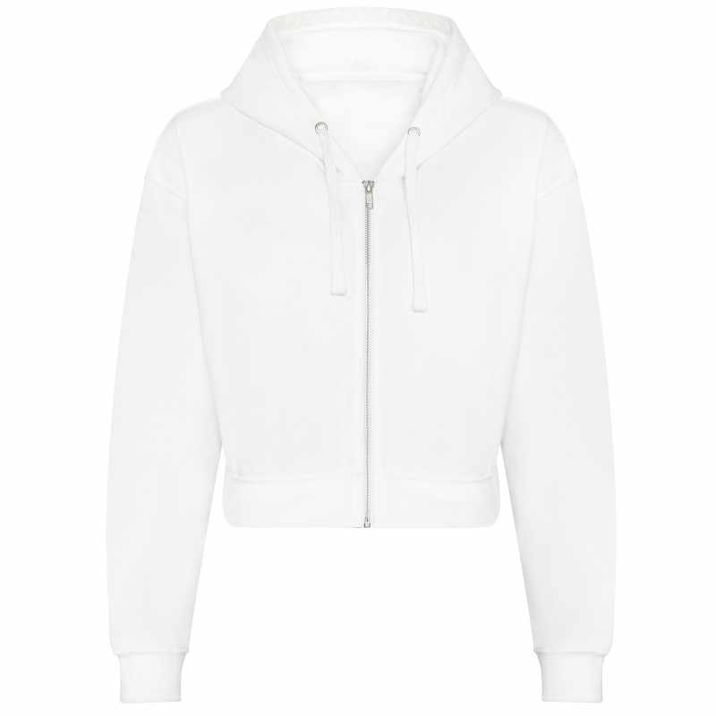 Felpa con zip con stampa logo da donna - cod. RWJH065