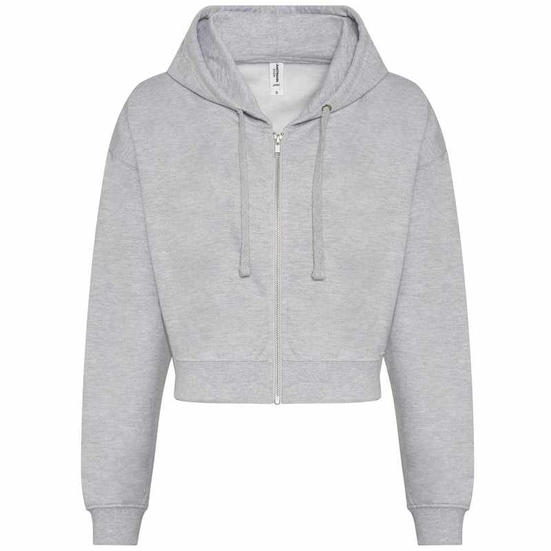 Felpa con zip con stampa logo da donna - cod. RWJH065