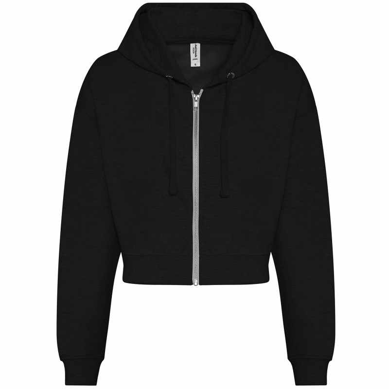 Felpa con zip con stampa logo da donna - cod. RWJH065