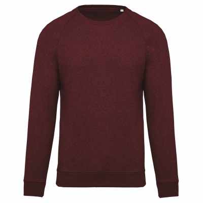 Felpa da uomo in cotone biologico con scollo a giro e maniche raglan - cod. RWKB480