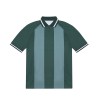 Polo a strisce in poliestere da stampare con scritte