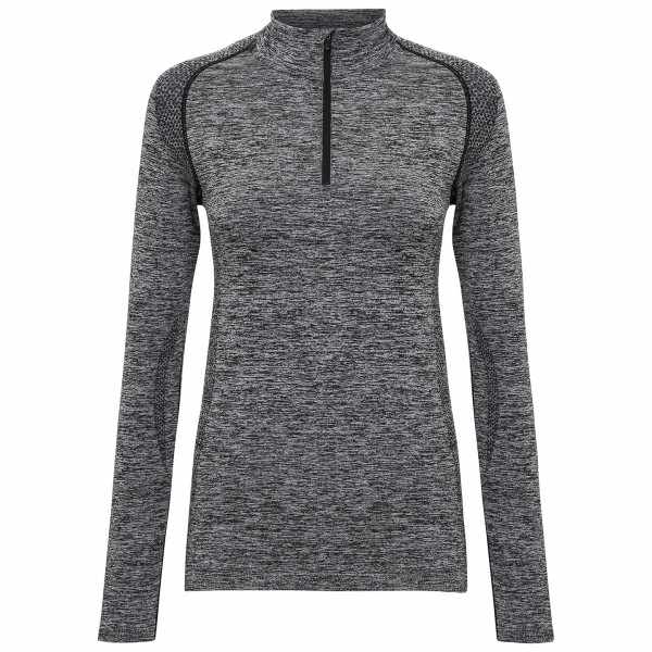 Top da donna TriDri® senza cuciture '3D fit' multi-sport con zip - cod. RWTR205