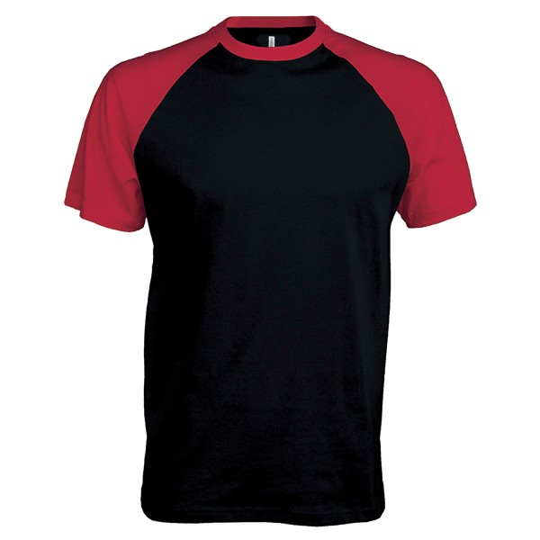Maglietta bicolore a maniche corte da baseball - cod. RWKB330