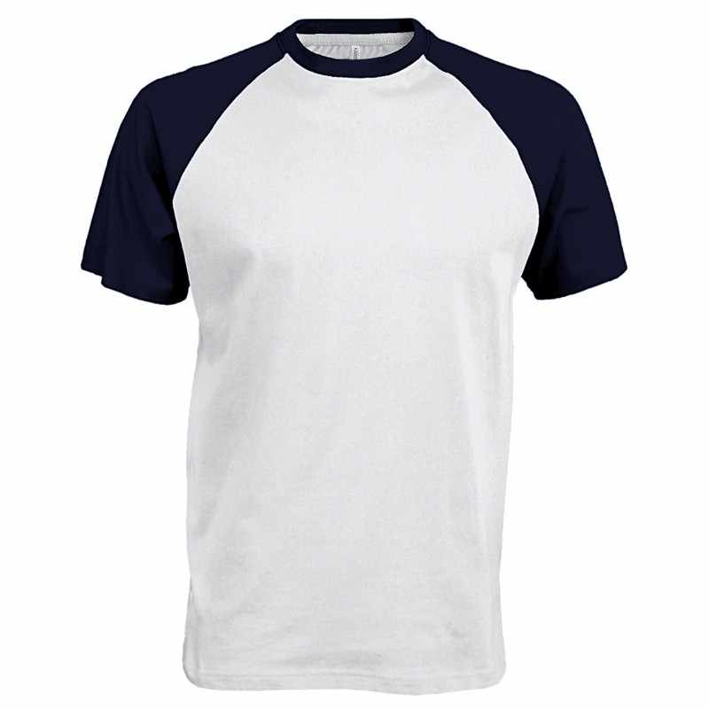 Maglietta bicolore a maniche corte da baseball - cod. RWKB330