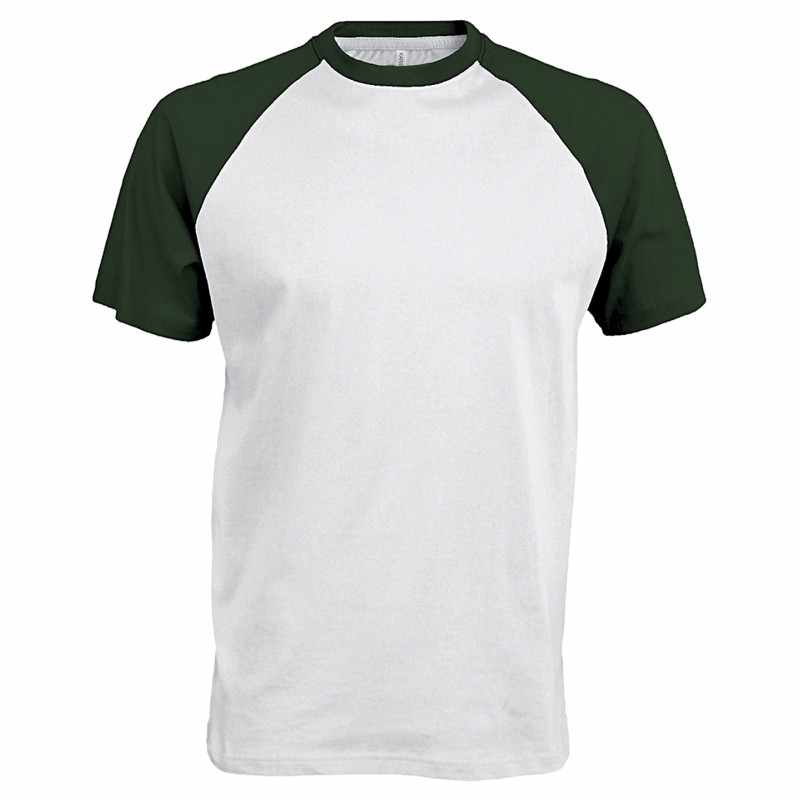 Maglietta bicolore a maniche corte da baseball - cod. RWKB330