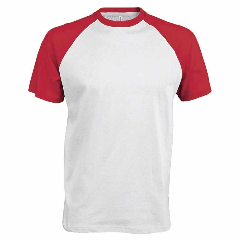 Maglietta bicolore a maniche corte da baseball - cod. RWKB330