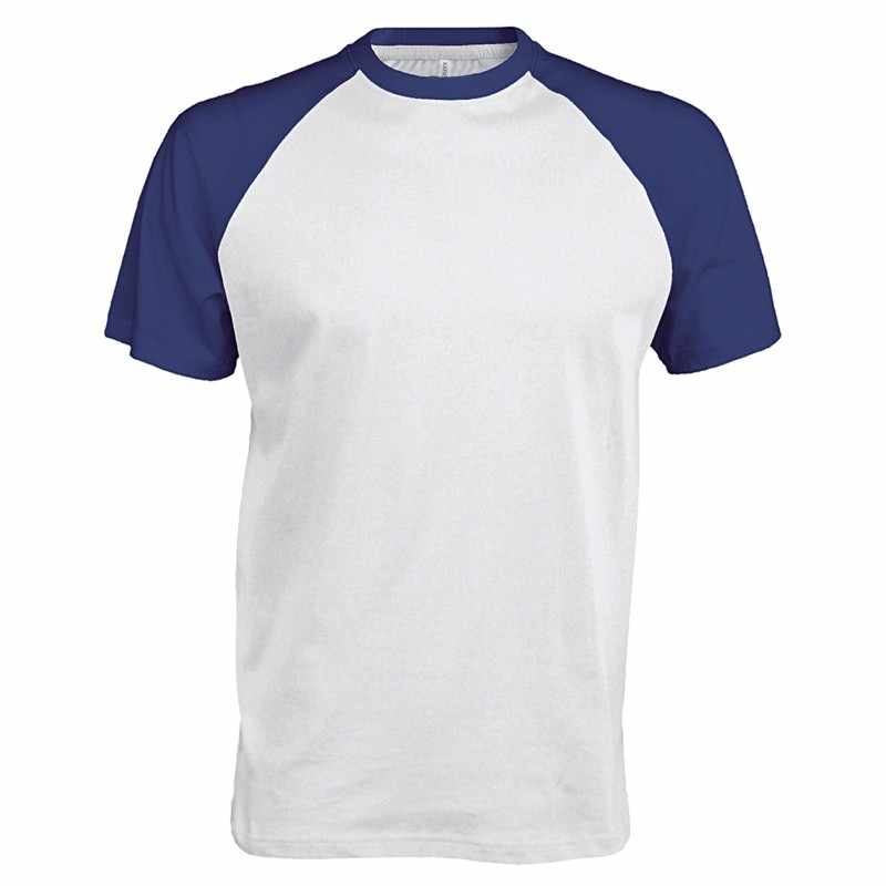 Maglietta bicolore a maniche corte da baseball - cod. RWKB330