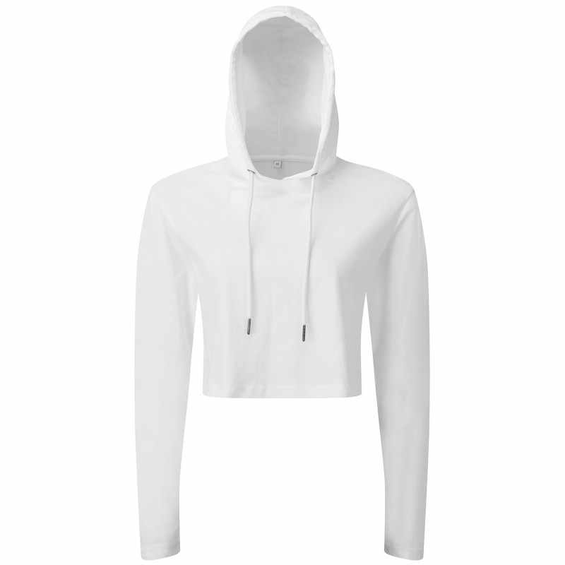 T-shirt corta con cappuccio e maniche lunghe da donna - cod. RWTR088