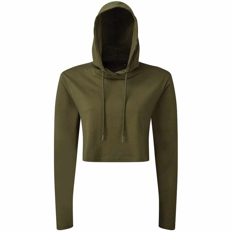 T-shirt corta con cappuccio e maniche lunghe da donna - cod. RWTR088