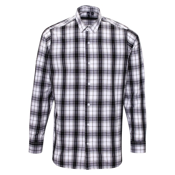 Camicia a maniche lunghe in cotone a quadri Ginmill - cod. RWPR254