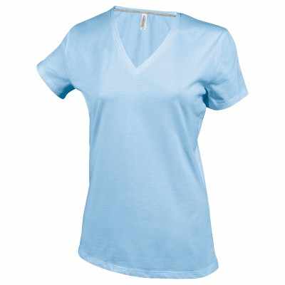 T-shirt da donna a maniche corte con scollo a V - cod. RWKB381 T-shirt da donna a maniche corte con scollo a V - cod. RWKB381