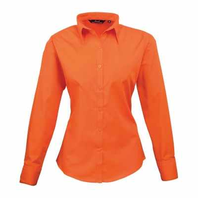 Camicetta da donna a maniche lunghe in popeline - cod. RWPR300 Camicetta da donna a maniche lunghe in popeline - cod. RWPR300