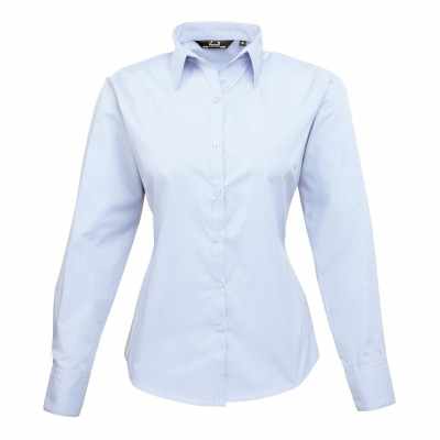 Camicetta da donna a maniche lunghe in popeline - cod. RWPR300 Camicetta da donna a maniche lunghe in popeline - cod. RWPR300