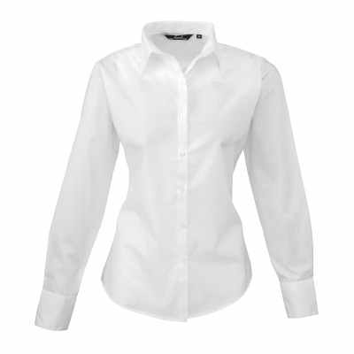 Camicetta da donna a maniche lunghe in popeline - cod. RWPR300 Camicetta da donna a maniche lunghe in popeline - cod. RWPR300