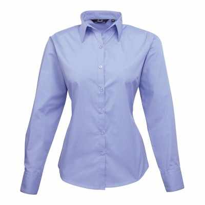 Camicetta da donna a maniche lunghe in popeline - cod. RWPR300 Camicetta da donna a maniche lunghe in popeline - cod. RWPR300