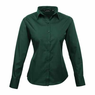 Camicetta da donna a maniche lunghe in popeline - cod. RWPR300 Camicetta da donna a maniche lunghe in popeline - cod. RWPR300