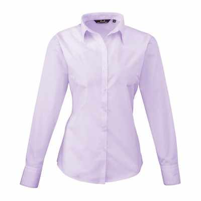 Camicetta da donna a maniche lunghe in popeline - cod. RWPR300 Camicetta da donna a maniche lunghe in popeline - cod. RWPR300
