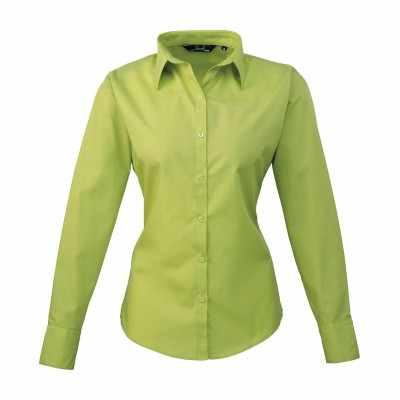 Camicetta da donna a maniche lunghe in popeline - cod. RWPR300 Camicetta da donna a maniche lunghe in popeline - cod. RWPR300