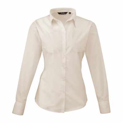 Camicetta da donna a maniche lunghe in popeline - cod. RWPR300 Camicetta da donna a maniche lunghe in popeline - cod. RWPR300