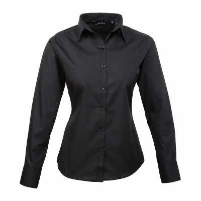 Camicetta da donna a maniche lunghe in popeline - cod. RWPR300 Camicetta da donna a maniche lunghe in popeline - cod. RWPR300