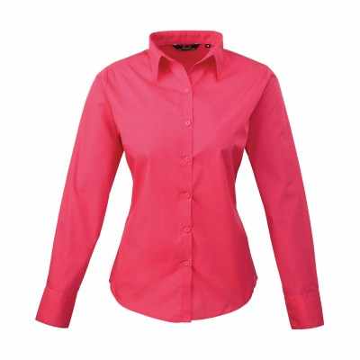 Camicetta da donna a maniche lunghe in popeline - cod. RWPR300 Camicetta da donna a maniche lunghe in popeline - cod. RWPR300
