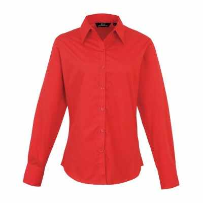 Camicetta da donna a maniche lunghe in popeline - cod. RWPR300 Camicetta da donna a maniche lunghe in popeline - cod. RWPR300