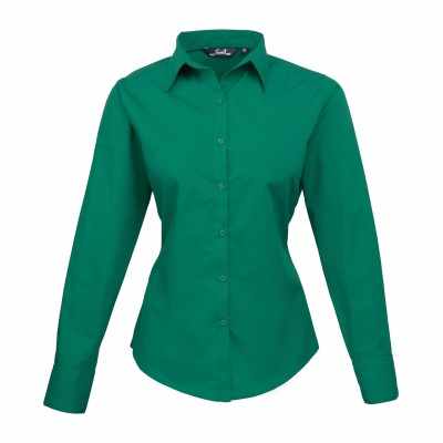 Camicetta da donna a maniche lunghe in popeline - cod. RWPR300 Camicetta da donna a maniche lunghe in popeline - cod. RWPR300