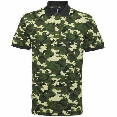 Polo piqué mimetica da uomo - cod. RWAQ018