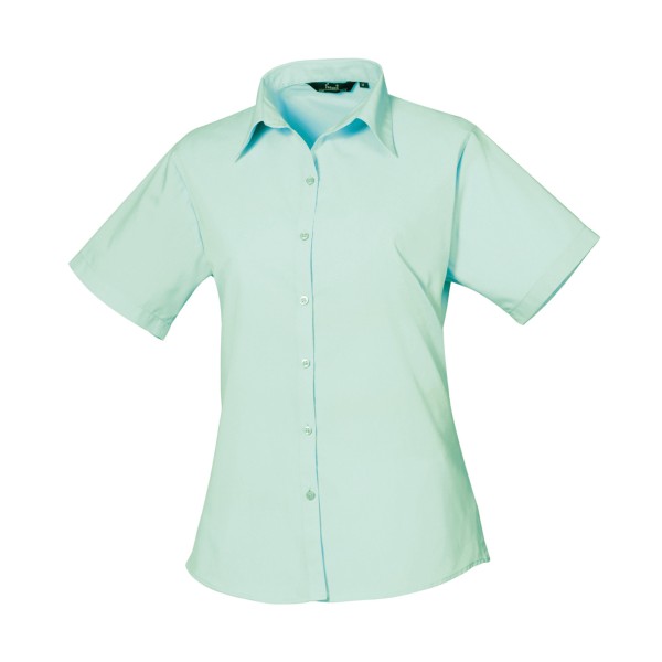 Camicetta da donna in popeline a maniche corte - cod. RWPR302
