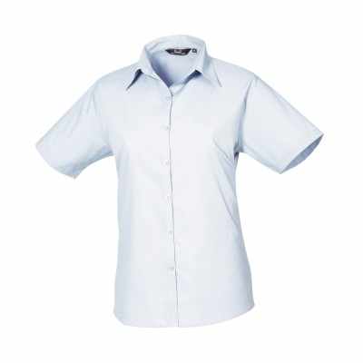 Camicetta da donna in popeline a maniche corte - cod. RWPR302 Camicetta da donna in popeline a maniche corte - cod. RWPR302