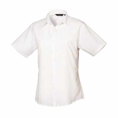 Camicetta da donna in popeline a maniche corte - cod. RWPR302 Camicetta da donna in popeline a maniche corte - cod. RWPR302