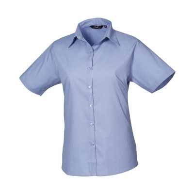 Camicetta da donna in popeline a maniche corte - cod. RWPR302 Camicetta da donna in popeline a maniche corte - cod. RWPR302