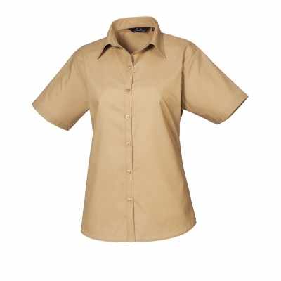 Camicetta da donna in popeline a maniche corte - cod. RWPR302 Camicetta da donna in popeline a maniche corte - cod. RWPR302
