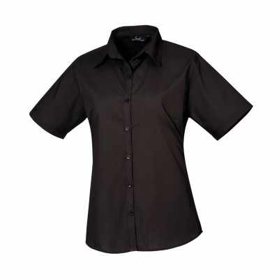 Camicetta da donna in popeline a maniche corte - cod. RWPR302 Camicetta da donna in popeline a maniche corte - cod. RWPR302