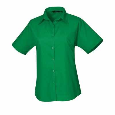 Camicetta da donna in popeline a maniche corte - cod. RWPR302 Camicetta da donna in popeline a maniche corte - cod. RWPR302