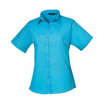 Camicetta da donna in popeline a maniche corte - cod. RWPR302 Camicetta da donna in popeline a maniche corte - cod. RWPR302