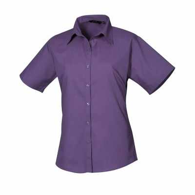 Camicetta da donna in popeline a maniche corte - cod. RWPR302 Camicetta da donna in popeline a maniche corte - cod. RWPR302