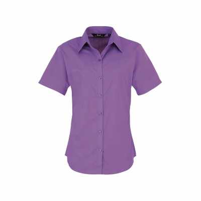 Camicetta da donna in popeline a maniche corte - cod. RWPR302 Camicetta da donna in popeline a maniche corte - cod. RWPR302