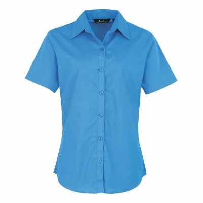 Camicetta da donna in popeline a maniche corte - cod. RWPR302 Camicetta da donna in popeline a maniche corte - cod. RWPR302