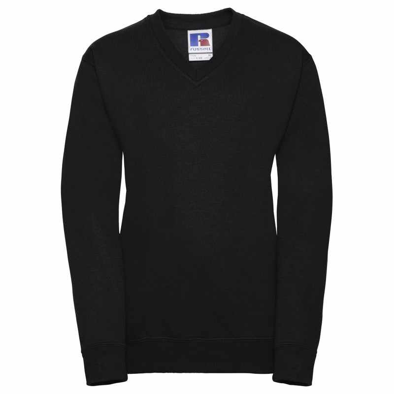 Felpa con scollo a V per bambini da stampare - cod. RWJ272B