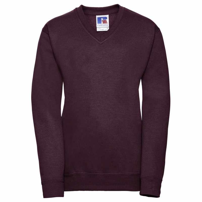 Felpa con scollo a V per bambini da stampare - cod. RWJ272B